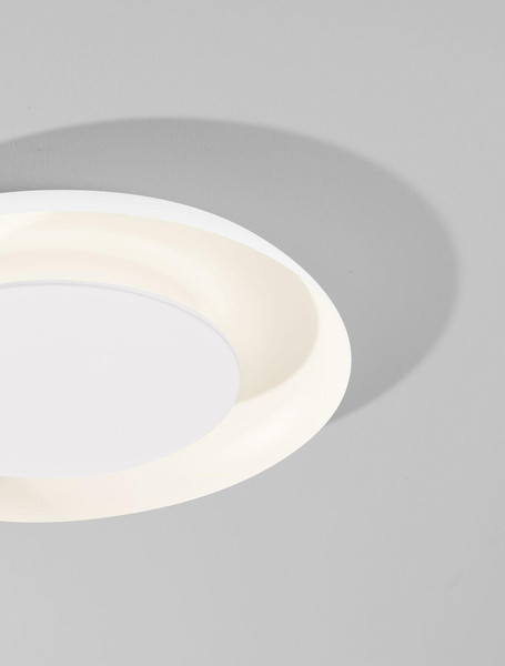 Nova Luce LED Deckenleuchte Epos dimmbar 38W CCT warm-/neutralweiss 2700/3000/4000K Weiß Aluminium Ø60cm 9345704