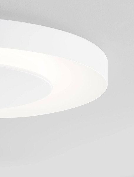 Nova Luce LED Deckenleuchte Pada dimmbar 37W CCT warm-/neutralweiss 2700/3000/4000K Weiß Aluminium Ø60cm 9345715