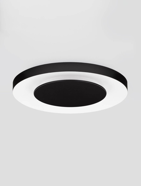 Nova Luce LED Deckenleuchte Pada dimmbar 37W CCT warm-/neutralweiss 2700/3000/4000K Schwarz Weiß Aluminium Ø60cm 9345717