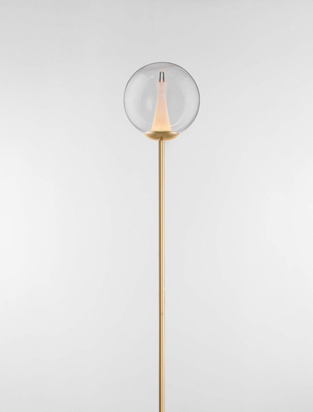 Nova Luce LED Stehleuchte Galeo 7W warmweiss 3000K Gold Glas Metall 162cm 9416943