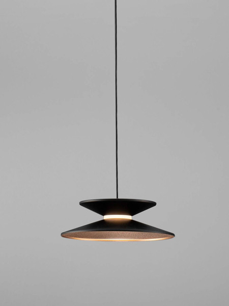 Nova Luce LED Pendelleuchte Morphi dimmbar 5W warmweiss 3000K Schwarz Gold Metall Ø20cm 9416949