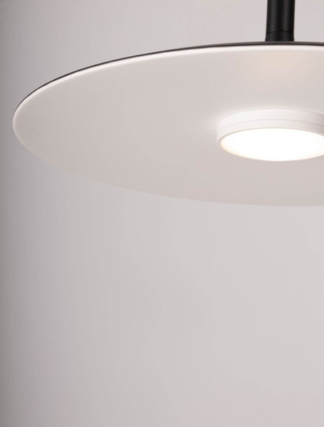 Nova Luce LED Pendelleuchte Lisi 16W warmweiss 3000K Schwarz Stahl Ø45cm 9501213