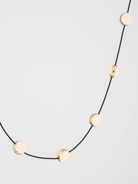 Nova Luce LED Pendelleuchte Alcinoe dimmbar 46W warmweiss 3000K Schwarz Gold Aluminium 127x10cm 9511016