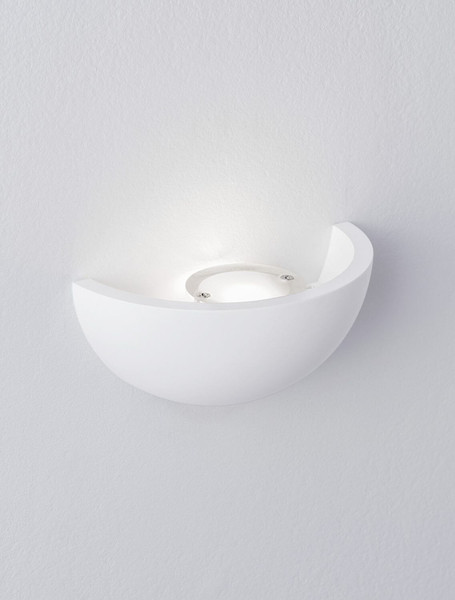 Nova Luce LED Wandleuchte Onica 4W warmweiss 3000K Weiß Gips 12x6cm 9540229