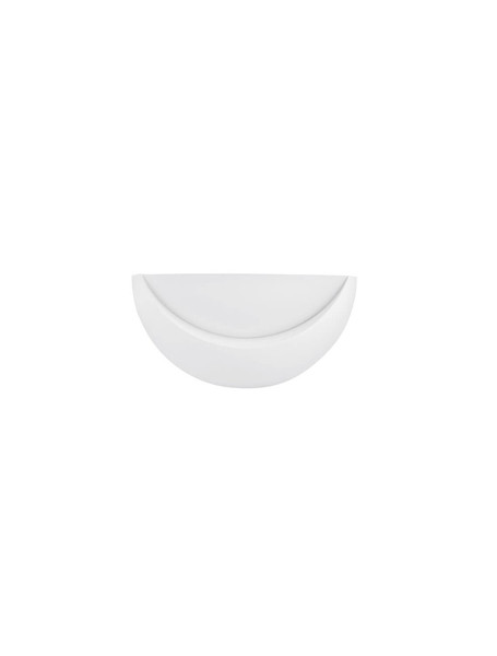 Nova Luce Wandleuchte Alas E14 Weiß Gips 34x17cm 9540231