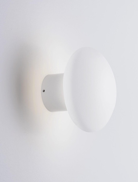 Nova Luce LED Wandleuchte Onut 10W warmweiss 3000K Weiß Gips Ø12cm 9540232