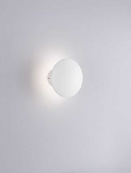 Nova Luce LED Wandleuchte Onut 10W warmweiss 3000K Weiß Gips Ø12cm 9540232