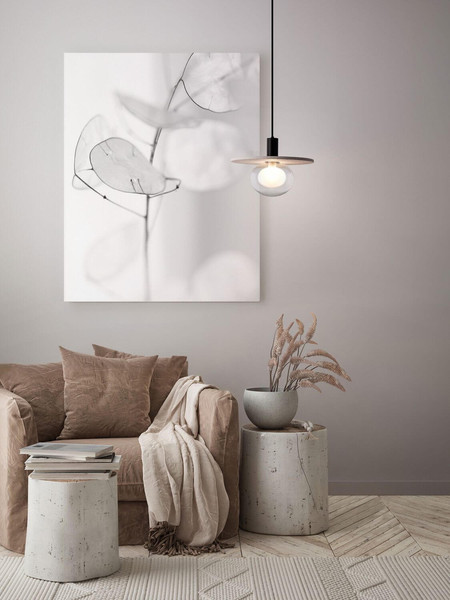 Nova Luce Pendelleuchte Vrahos G9 Beige Glas Beton Ø29,5cm 9540246