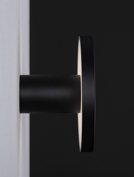 Nova Luce LED Wandleuchte Ark 10W warmweiss 3000K Schwarz Aluminium Ø15cm 9540249