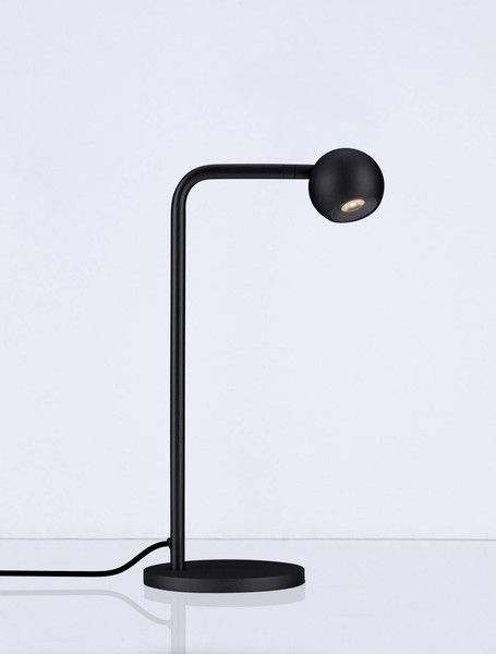 Nova Luce LED Tischleuchte Sfera 6W warmweiss 3000K Schwarz Stahl Aluminium Ø14cm 9540253