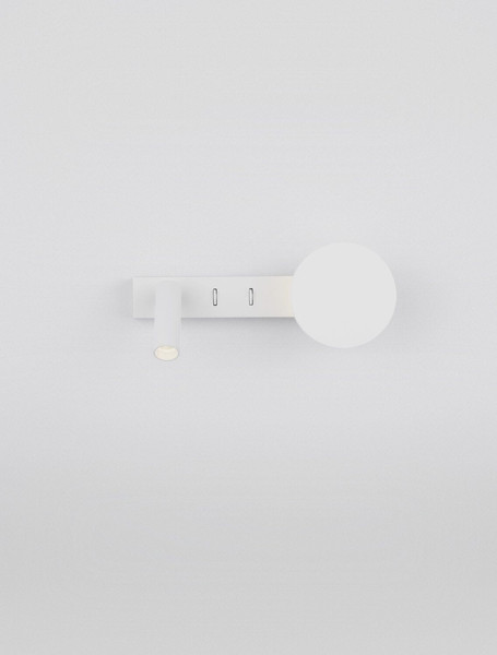 Nova Luce LED Wandleuchte Noima schwenkbar 9W warmweiss 3000K Weiß Stahl Aluminium 28,5x10cm 9540256