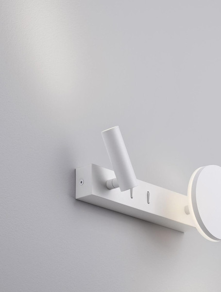 Nova Luce LED Wandleuchte Noima schwenkbar 9W warmweiss 3000K Weiß Stahl Aluminium 28,5x10cm 9540256
