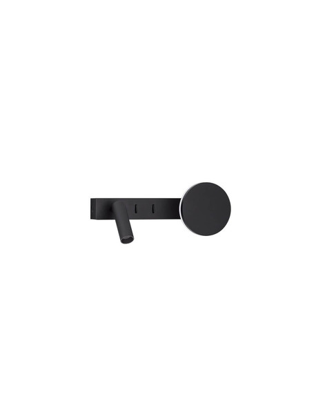 Nova Luce LED Wandleuchte Noima schwenkbar 9W warmweiss 3000K Schwarz Stahl Aluminium 28,5x10cm 9540257