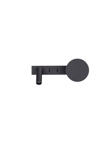Nova Luce LED Wandleuchte Noima schwenkbar 9W warmweiss 3000K Schwarz Stahl Aluminium 28,5x10cm 9540257