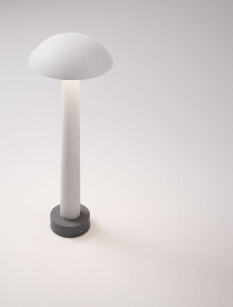 Nova Luce LED Wegeleuchte Tura 7W warmweiss 3000K IP65 salzwasserfest Weiß Beton 55cm 9540269