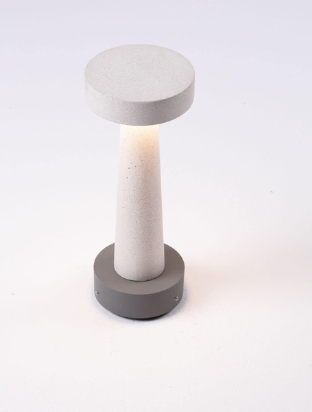 Nova Luce LED Sockelleuchte Cram 5W warmweiss 3000K IP65 salzwasserfest Weiß Beton 30cm 9540271