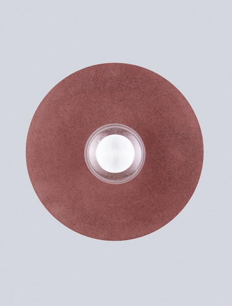 Nova Luce Wandleuchte Vrahos G9 Rot Glas Beton Ø45cm 9540334