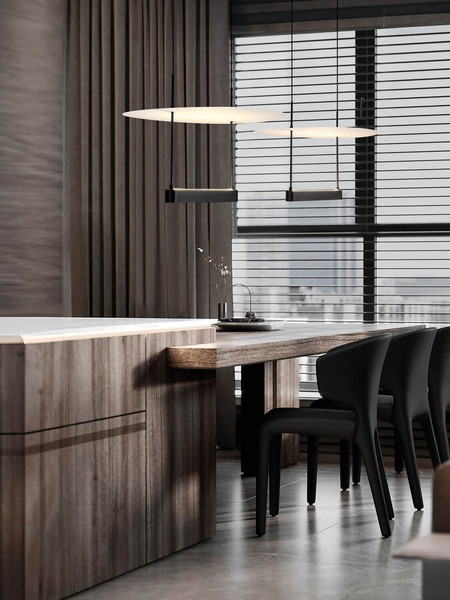 Nova Luce LED Pendelleuchte Diona dimmbar 29W warmweiss 2700K Schwarz Weiß Aluminium 40x40cm 9580571