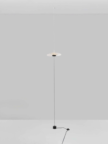 Nova Luce LED Stehleuchte Olea dimmbar 16W warmweiss 3000K Weiß Aluminium 340cm 9580696