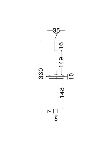 Nova Luce LED Stehleuchte Olos dimmbar 21W warmweiss 3000K Weiß Chrom Glas Aluminium 330cm 9580701