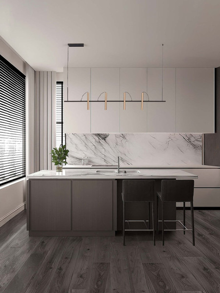 Nova Luce LED Pendelleuchte Prato dimmbar 33W warmweiss 3000K Champagnergold Schwarz Aluminium 150x9cm 9580925