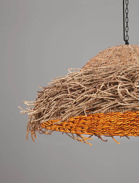Nova Luce Pendelleuchte Natu E27 Natur Seegras Ø65cm 9586513