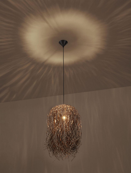 Nova Luce Pendelleuchte Hay E27 Natur Rattan Ø35cm 9586517