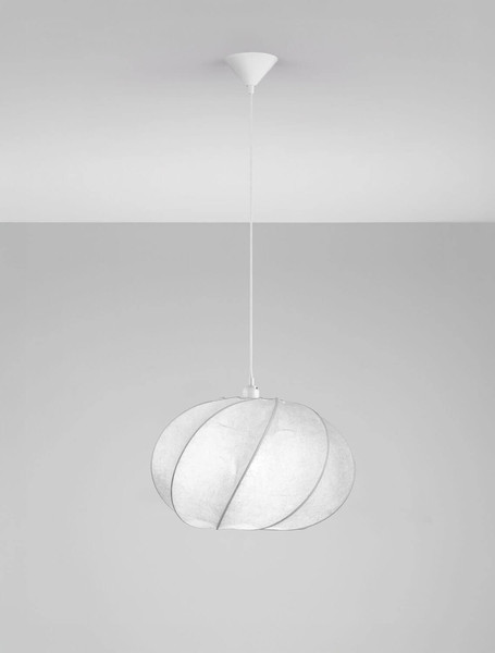 Nova Luce Pendelleuchte Bora E27 Weiß Ø45cm 9586618