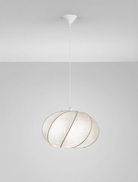 Nova Luce Pendelleuchte Bora E27 Weiß Ø45cm 9586618