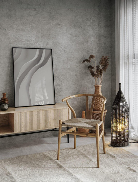 Nova Luce Stehleuchte Naos E27 Schwarz Metall Rattan 73cm 9586629
