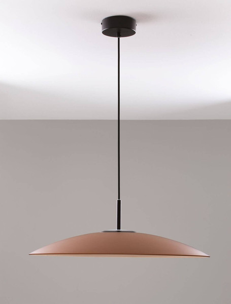 Nova Luce LED Pendelleuchte Polifemo 17W warmweiss 3000K Mokka Schwarz Glas Metall Ø60cm 9620141