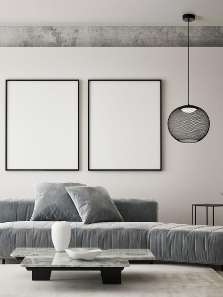 Nova Luce LED Pendelleuchte Kinetic 19W warmweiss 3000K Schwarz Metall Ø40cm 9620152