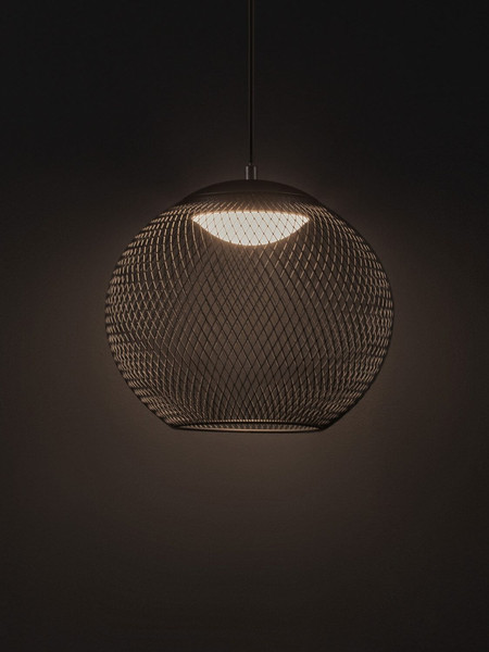 Nova Luce LED Pendelleuchte Kinetic 12W warmweiss 3000K Schwarz Metall Ø30cm 9620153