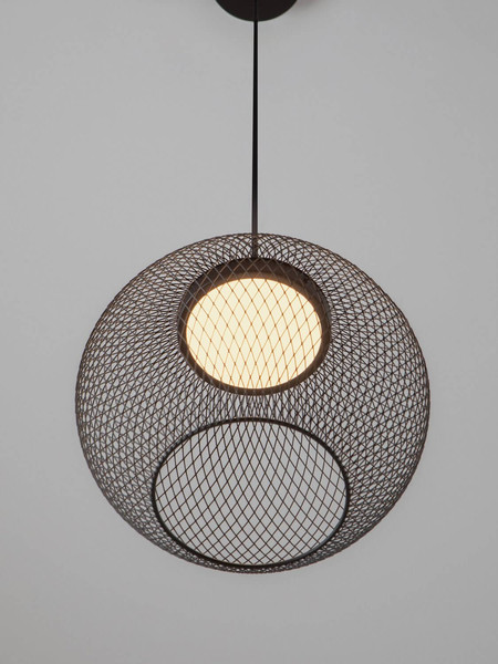 Nova Luce LED Pendelleuchte Kinetic 12W warmweiss 3000K Schwarz Metall Ø30cm 9620153