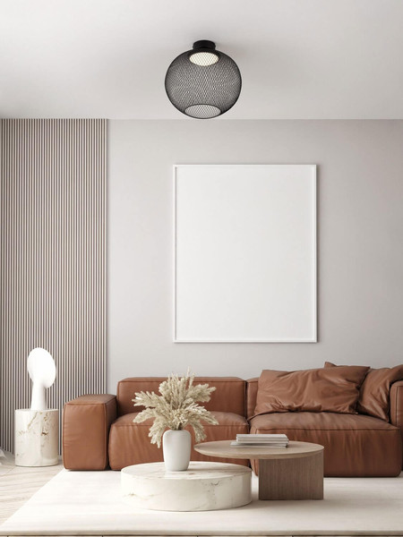 Nova Luce LED Deckenleuchte Kinetic 19W warmweiss 3000K Schwarz Metall Ø40cm 9620155