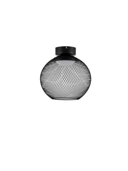 Nova Luce LED Deckenleuchte Kinetic 12W warmweiss 3000K Schwarz Metall Ø30cm 9620156