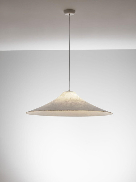 Nova Luce Pendelleuchte Oket E27 Weiß Metall Seide Ø90cm 9620167