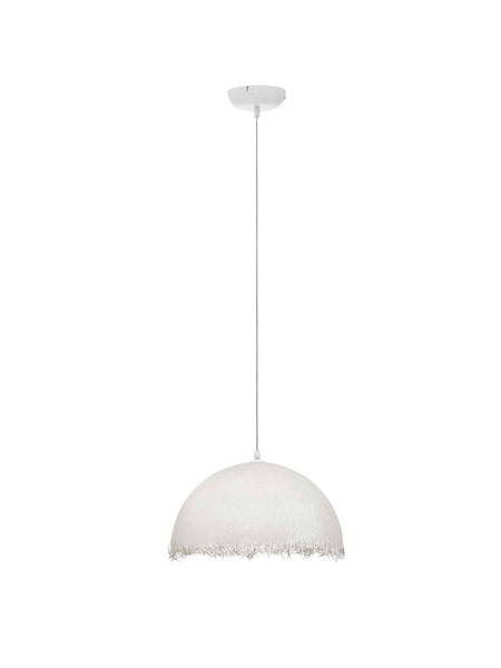 Nova Luce Pendelleuchte Lalu E27 Weiß Ø40cm 9620168