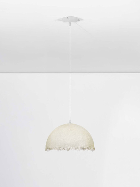 Nova Luce Pendelleuchte Lalu E27 Weiß Ø40cm 9620168