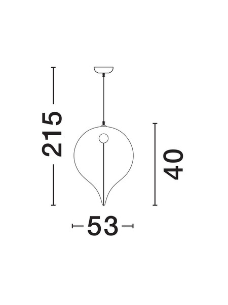 Nova Luce Pendelleuchte Esperia E27 Weiß Metall Seide Ø53cm 9620170