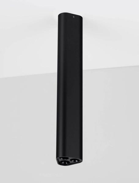 Nova Luce LED Deckenleuchte Etho 6W warmweiss 3000K Schwarz Aluminium 30x5cm 9695105