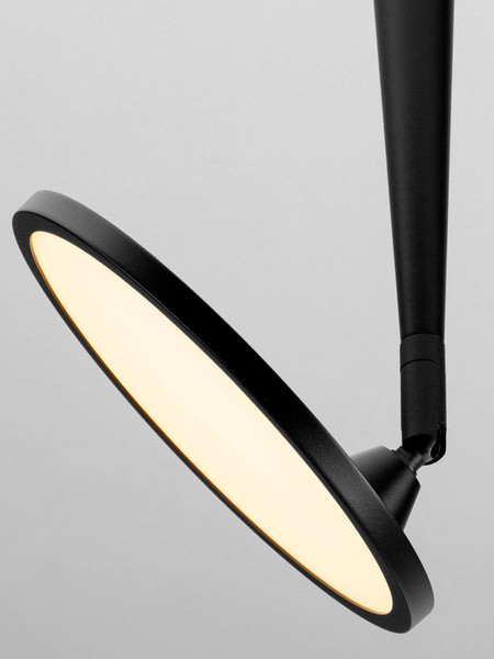 Nova Luce LED Pendelleuchte Ekei 14W warmweiss 3000K Schwarz Aluminium Ø20cm 9695107