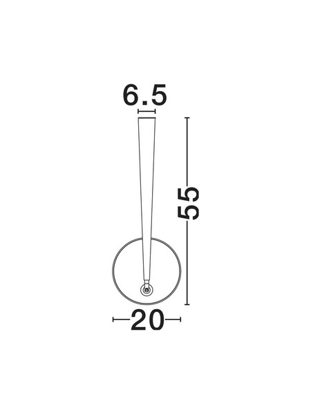 Nova Luce LED Pendelleuchte Ekei 14W warmweiss 3000K Weiß Aluminium Ø20cm 9695108