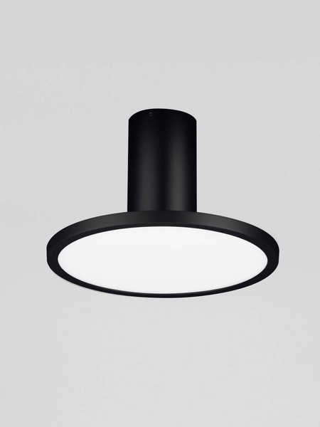 Nova Luce LED Deckenleuchte Ekei 14W warmweiss 3000K Schwarz Aluminium Ø20cm 9695109