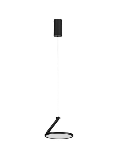 Nova Luce LED Pendelleuchte Opi schwenkbar 14W warmweiss 3000K Schwarz Aluminium Ø20cm 9695111