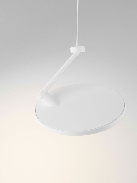 Nova Luce LED Pendelleuchte Opi schwenkbar 14W warmweiss 3000K Weiß Aluminium Ø20cm 9695112