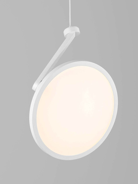 Nova Luce LED Pendelleuchte Opi schwenkbar 14W warmweiss 3000K Weiß Aluminium Ø20cm 9695112
