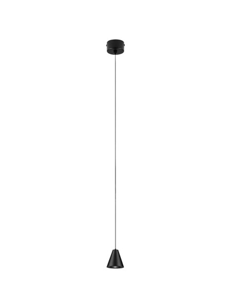 Nova Luce LED Pendelleuchte Irmos 5W warmweiss 3000K Schwarz Aluminium Ø6cm 9695113