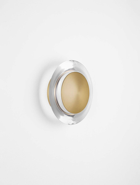 Nova Luce LED Wandleuchte Airida 8W warmweiss 3000K Messinggold Aluminium Ø17cm 9695116