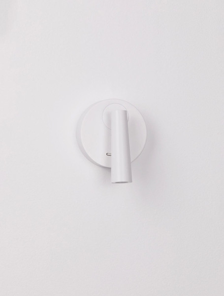 Nova Luce LED Wandleuchte Tico schwenkbar 3W warmweiss 3000K Weiß Aluminium Ø10cm 9695146